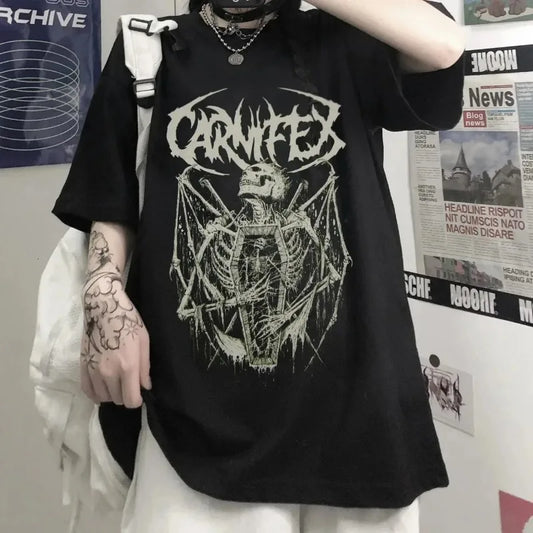 Gothic Punk Graphic T-Shirt