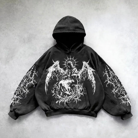 Y2K Gothic Punk Hoodie